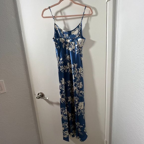 💜SPECIAL SALE💜Reformation Alisal Silk Dress in Cyanotype - Picture 16 of 16